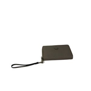 MK Micheal Kors wallet wristlet gray zipper 7"x4" (scuffs on silver)